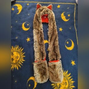 Fluffy Fox/Cat Hat/Scarf